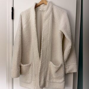 Talbots Boucle Knit Sweater Jacket